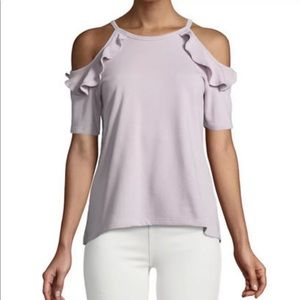 “SOLD” Neiman Marcus - Ruffled Terry Tee Top -Small
